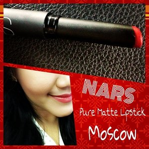 Mini Review of Nars Matte Lipstick in Moscow: Glides as smooth as creamy-based lipstick, it is pretty pigmented although not as much as the previous one I have; Tonkin. This is absolutely the red that I have been looking for; it's bold enough but still muted (how I love muted colors), that makes this as the most wearable red I found in the market. It is yellow based, not blue based, but it didn't make my teeth look dull and dirty. Superb! Longevity is good, feel comfortable even though Nars has the truest matte lipstick. No shine, but probably you need to apply a lipbalm underneath to prevent the dryness on your lips. Price tag? You know Nars. But I swear every penny doesn't lie. This easily become my most favorite red lipstick!

#clozetteid #clozettedaily #makeup #blogger #beautyblogger #beautyaddict #makeupjunkie #review #lipstick #lippies #redlips #red #nars