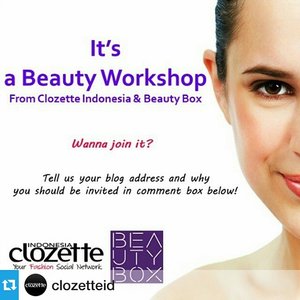 Calling for beauty blogger 🙋🙋
#clozetteid #clozettegirl #clozetteambassador

#Repost @clozetteid with @repostapp. ・・・ Halo Clozetters.

Are you an active blogger? Wanna join our special beauty workshop from @beautyboxind on Saturday, 7th February 2015?

Tell us your blog address, Clozette ID username and your reason why you should be invited to this beauty workshop in comment box below! *Only for Clozette member from Jabodetabek Area
Period: 29 Jan-3 Feb 2015
Venue: at Beauty Box Office, Ampera Six Commercial Building, Jalan Ampera Raya 5-6, Pejaten Barat, Pasar Minggu, Jaksel.