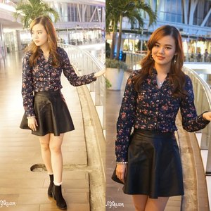 Currently in love with leather skirt 😘😙... and now I am looking for leather jacket.. anh recommendation? #ootd #ootdindo #ootdmagazine #outfitoftheday #myoutfit #clozetteid #fashion #beautyblogger #fashionblogger #indonesianfashionblogger #lookbookindonesia #lookbookindo #lookbook #leather #leatherskirt #flareskirt #vintagestyle #fashionpolice #h&m #h&mfashion