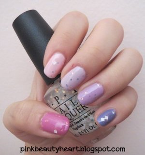 Essie in pink and purple with light of emerald city - pinkbeautyheart.blogspot.com