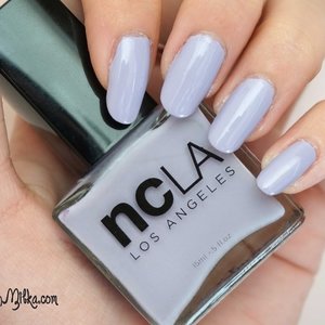 Really lovr this nail polish from #ncla #losangels in #asif ... Pretty purple polish with gray unfertone.. I  really sad that I broke it... Have you ever tried #ncla #nailpolish? What is ur opinion. Check mine on my blog#notd #nail #nails #nailart #nailaddict #blogger #beautyblogger #clozetteid #purplepolish #summernail #springnail
