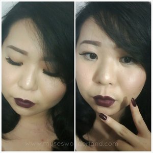 Current loves:
dark vampy red lips color. 
Well i dont use this colour to go out but i just love the sense of mysterious it has. Sexy and sultry. Match perfectly well with my nails too!

#clozettedaily #clozetteid #clozette #clozetteidgirl #fotd #motd #lips #nyxcosmetics #nyx #fdlife #fdbeauty #femaledaily #fimela