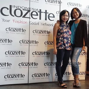 With @jovitaayu aka the friendly host. Thank you for the support at #clozettersmeetup
#clozetteid #travelinstyle #hadalaboid #worklife