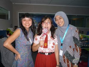 #throwback #ootdWearing Batik with the office friends #MyBatikStyle
