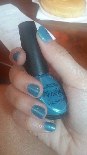 Nail of the day - blue in the house