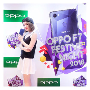 Attending Oppo F7 Festive Night 2018, thanks @oppoindonesia for having me 😆 the event was a blast!..#OppoF7FestiveNight2018 #clozetteid