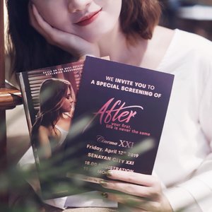 Just finished watching “Afters” with @clozetteid friends 🤩 Bagussss deh, personally pertama nya aku pikir bakal agak boring (i dont really like romance movie) but surprisingly its not! Akan mulai tayang di bioskop tgl 19April and i do recommend you guys to watch this movie 😘..#Aftermovie #Aftermovieindonesia #absolutenewyorkid #absolutenewyork #ClozetteID