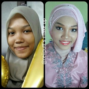Nida S.H. graduation rehearsal #makeup and #hijab by me #reiiputt, suka banget <3 #makeupbyme #hijabwisuda #makeupwisuda #makeover #makeupartist #mua #muajakarta #muadepok #wisudaui #makeupblogger #clozetteID