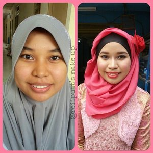 Happy graduation Soleha! Make up by me, hijab by Nabila. No falsies and no eyebrows trim. #makeup #makeupwisuda #makeupartist #mua #beautyblogger #indonesiabeautyblogger #ClozetteID #colorfulhijab #ilovehijab #hijab #wisudaui