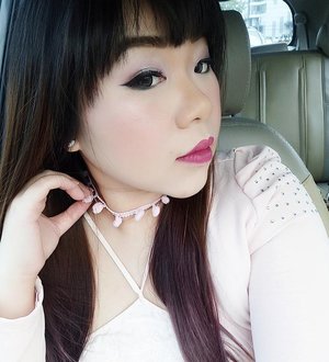 I love chokers and i love pompoms... When the 2 get together? Cuteness overload 😻! I bought the adorable baby pink pom pom choker at @dandanmurah btw!

In this photo i am using @polkacosmetics lip matte in Tambourine

#motd #selfie #girl #asian #blogger #bblogger #bbloggerid #beautyblogger #indonesianblogger #indonesianbeautyblogger #surabayabeautyblogger #surabaya #surabayablogger #sbybeautyblogger  #ilovemakeup #beautyaddict #beautyjunkie #girlygirl #selfie #selfieoftheday #clozetteid #clozettedaily  #makeupaddict #influencer #beautyinfluencer #surabayainfluencer #surabayabeautyinfluencer #choker #pompomchoker