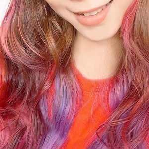 Throwback when my ombre hair was pinky violet, what color should I try next? #ombrehair#Clozetteid#haircolor