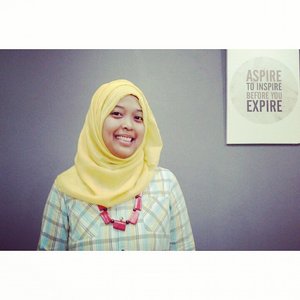 Aspire to inspire before you expire, cited from unknown #NiceQuote #ClozetteID #OOTD #Hijab #HijabOfTheDay #YellowScarf #Yellow #FashionDiaries #Fashion #instadaily #Insta #Quote