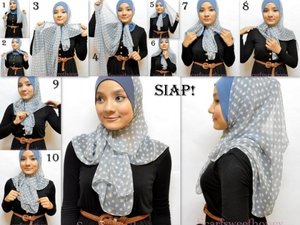 Hijab Tutorial segi empat