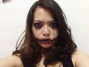 Stitched up mouth makeup #ClozetteID #COTWXRepit #CIDHalloween #COTW 