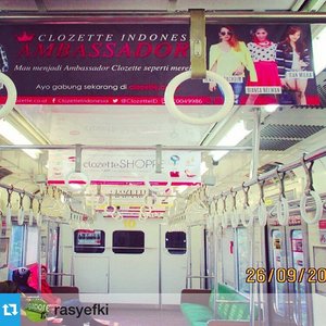 Thank you to my lovely Follower @rasyefki for sharing @clozetteid  #ClozetteID Come and join the great Fashion&Beauty network ---
Repost from @rasyefki : 
Clozette Indonesia's Ambassadors line up in Commuter Line @jenniferbachdim