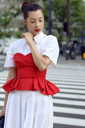 RED RIDING HOOD IN THE CITY - More of the stunning dress from Boba Babe!! http://jenniferbachdim.com/2015/05/26/red-riding-hood-in-the-city/ 