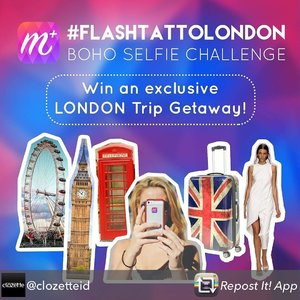 Repost from @clozetteid using @RepostRegramApp - London is calling! MakeupPlus app punya tiket ke London dan menghadiri Meitu Fashion Week Social House selama London Fashion Week untukmu!

Caranya:
 1. Download aplikasi MakeupPlus di Google Play atau App Store
 2. Create & edit BOHO selfie terbaru kamu dengan MakeupPlus app
 3. Post selfie tersebut ke Instagram dengan hashtag #FlashTatToLondon #ClozetteID
 4. Follow, tag dan mention akun Instagram @MakeupPlus_ID
 5. Tag akun Instagram @ClozetteID di foto yang kamu submit (bukan mention)
 6. Pastikan akunmu tidak di-private.
 7. Kamu bisa submit foto sebanyak-banyaknya hingga 7 September 2016

Note: pastikan kamu mempunyai passport yang masih aktif, ya. ;) Good luck!

Baca juga terms & conditionnya di: http://bit.ly/makeupplusquiz (link in our bio)