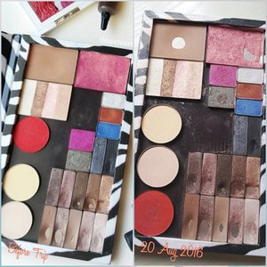 Just want to share a picture of my Z-Palette. So this is how it looks like after approximately a month trip. Some have been used a lot, some not. Will share story and more pics once I reach home next month 😄

#clozetteid #clozettestar #makeupmess #makeupjunkie #makeupaddict #makeuphoarder #makeuplover #beautyjunkie #indonesianbeautyblogger #fdbeauty #luxurymakeup #highendmakeup #projectpan #zpalette #panning #hitpan #panporn