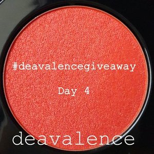 Day 4 of #deavalencegiveaway ... This one requires you to scroll through my feeds.. Question: Brand, Name of the Product and Shade??? I have ever posted about this one before. If you found the picture about this eyeshadow, you will find the shade number in that picture as well.. Good night friends.. Luckily I managed to post this right now. I'm super sleepy.. Hoahm..