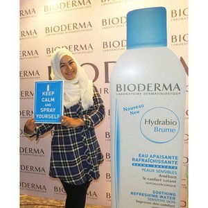 Hot and dry weather, pollution, dirt, and exhaust fumes make you angry? Keep calm and spray yourself with Bioderma Hydrabio Brume, baby! This face spray will instantly cool down and moisten your face. #bioderma_indonesia #sprayyourself #biodermaindonesia #biodermahydrabio #biodermaID #talkativetya #indonesianbeautyblogger #beautyevent #BeautyBlogger #beautybloggerindonesia #bioderma #clozetteID #bbloggers #BblogID