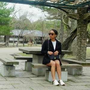 Morning universe. 😃 Start Monday with positive thing and don't forget to be awesome. ❤❤ ....#sakuralisha #independentwoman #indonesianbeautyblogger #clozetteid #japan #nara #narapark #spring #mondaymotivation #bambi #fashion #nihon #beautybloggers #travellife #traveling #traveller #travel #outfit
