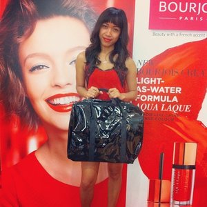 Morning everyone !! (^^) Review Bourjois "Rouge Edition Aqua Laque" Launches is up on blog. Kindly visit, link on my bio. 😘😘 @bourjois_id #bourjois_id #bourjois #clozetteid #bourjoisparis #paris #bourjoisID #beauty #beautythings #beautyblogger #beautyproduct #beautybloggerid #blogger #bloggergathering #bloggerindonesia #indonesia #indonesian #indonesianblogger #internationalblogger #endors #sponsorship #event #fotdibb #ootd #reddress #netherland