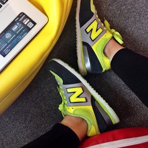 Shoes of the day #sotd #NB #newbalance #neon #yellow #green #shoes #sport #clozetteID #fashion #vsco #vintage #vscocam #vscogrid #vscophile #work