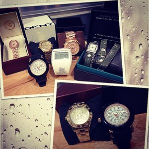My watch obsession. #clozetteid #clozette #fashion #watches #dkny #odm #michaelkors #lamer #alfredulla