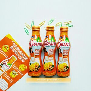Kiranti Orange Juice merupakan minuman yang terbuat dari rempah-rempah tradisional Indonesia. Aku sebelum haid minum ini dan pada saat haid nyeri haid nya ga terlalu parah kalian harus coba juga ya.