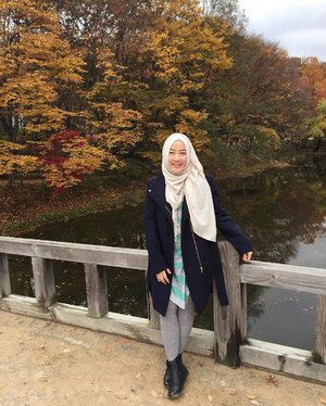i really missed the autumn in south korea 🍂🍁💛location : korean folk village - south korea---#ClozetteXAirAsia #KLFWRTW2016 #clozetteid #starclozetter #clozettehijab #clozetteindonesia #southkorea #autumn2015