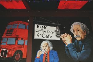 "God always takes the simplest way. " - Albert Einstein.
.
.
.
.

#black #mural #interior #art #einstein #legend #igers #indoors #indonesia #likeforlike #like4like #quotes #city #wall #photooftheday #photography #picoftheday #vsco #vscocam #vintage #throwbackthrusday #throwback #classic #vscogood #caferesto #instadaily #latepost #clozetteID #bandung