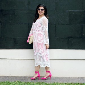 Shades of Pink💕 Layering this crochet dress with a long slip dress underneath. Blog post coming up soon! . . .  #ootd #photooftheday #fashionblogger #igers #instadaily #mumbai #indian #jakarta #love #blogger #clozetteid #midwestbloggers #like4like #instafashion #igfashion #fashiongram #whatiwore #streetstyleindia #bloggersuperlooks #prettylittleiiinspo