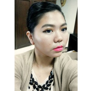 Its been ages since I do full makeup for work and take selfie in the office but already holiday spirit! 🌸🌸🌸 so not much task,  holiday seasons are coming,  I really want have a nice much rest. !! 🌸🌸 lips are #lasplash sahde lollipop #motd #lipstickoftheday #lotd #clozetteid #makeup