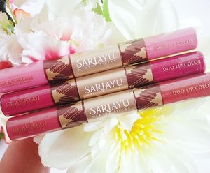 @sariayu_mt liquid lip color , ohhh I really wish I could have all t he color , the formula is jusstt right ! Banga banget @sariayu_mt dari indonesia #motd #lotd #clozetteid #makeup #produklokal #indonesia #trendwarna2016