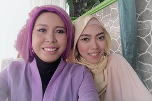 The next is yours. Aamiin 😀..#clozetteID #clozettedaily #hijab #Makeup #friendship #bestfriend #hijablook #kondangan #machumjuanwedding