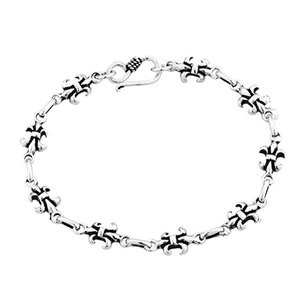 Buy Chrome Hearts 925 Pure Silver BS Fleurs Bracelet Sale Online Cheap
Brand: Chrome Hearts.
Available Size: free size.
Materials: 925 Silver.
Length: about 19.5cm. 
Weight: about 13.2g.
 