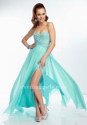 Available Colors:Aqua, Champagne, Green, PinkStyle:Long, Sweetheart NecklineNeckline:SweetheartMaterial:Beaded, ChiffonBack Style:Beaded, Beaded Straps, Lower back zipper