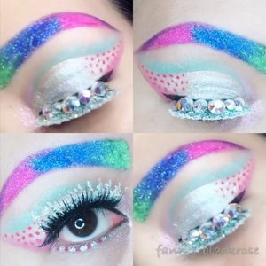 #makeup #makeuplover #makeupporn #makeupaddict #makeupjunkie #sugarpill #inglot #eyeball #eyeart #mermaid #rainbow #colourful #vamp #glam #sparkles #glitter #clozette #clozetteId #mermaideyes #fakelashes #velourlashes #minklasshes #swarovski #crystal #mua #makeupartist #ilovemakeup