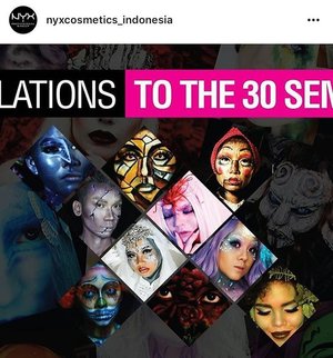 Wowwwwww ... thank you so much @nyxcosmetics_indonesia 💃🌹💃🌹💃🌹 thank you so much everyone who support me 💃🌹💃🌹💃🌹 I go to the next phase , TOP 30 at the #NyxFaceAwards2017 #FaceAwardsIndonesia 😊
😀
😃
😁
So #grateful 🙌 #iamblessed 
#happy #moment #idontplaniplay #ilovemakeup #makeupismycardio #makeupart #nyx #mosaicprisoner #mosaic #makeupcompetition #clozette #clozetteid