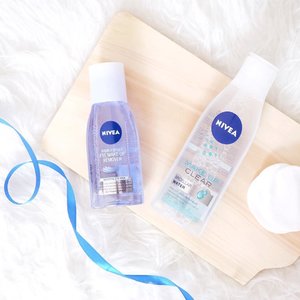 Introducing my ultimate duo cleanser at the moment : the brand new @nivea_id Double Effect Eye Make-Up Remover & Micellar Water ✨🏝 Both of these  #CleansedbyNIVEA products are such a perfect companion for you who love to use makeup for daily basis and also want a quick makeup removal at the end of the day. Because this oily & liquid based cleanser can eliminate our waterproof makeup in just a seconds without made it greasy nor sticky feeling. So, have you try this product before? 🤗
.
.
.
.
.
.
.
.
.
#clozetteid #blogger #makeup #skincare #asianblogger #beautyenthusiast #beautytips #beautyguru #makeuplover #skincareaddict #nivea #niveaid #makeupaddict #makeupjunkie #asianblogger #influencer #beautyinfluencer #l4l #likesforlikes  #beautycommunity #bestoftheday  #얼짱 #일상 #데일리룩 #셀스타그램 #셀