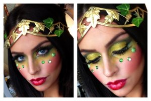 Poison Ivy / Eve Halloween Makeup Tutorial - YouTube