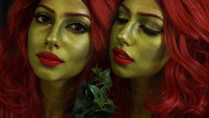 easy POISON IVY Halloween Makeup Tutorial - YouTube
