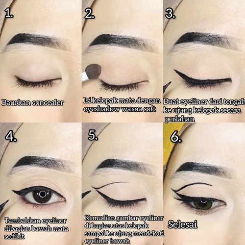 Tutorial bikin eyeliner inspired by Make up inspo
