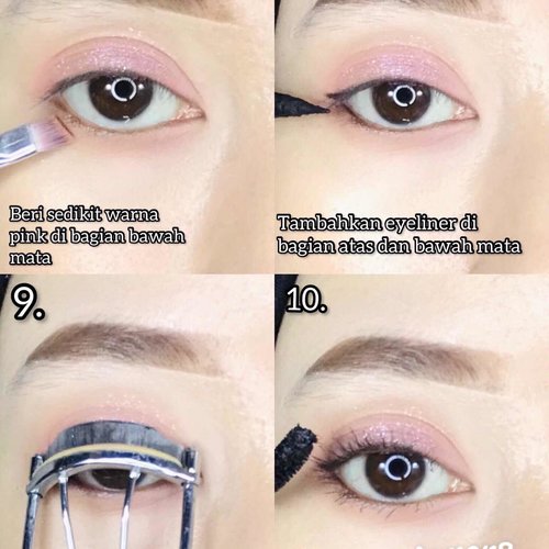 lanjutan tutorial soft pink eye make up look