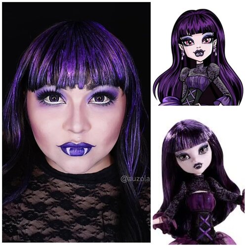 #Repost from Clozetter @auzola. Elissabat 💜💜
. 
Do you love Monster High Frights, Camera, Action movie?? 😍
. 
. 
. 
. 
@nickelodeon #monsterhigh #monsterhighdolls #veronicavonvamp #elissabatdoll #monsterhighliveaction #mh #monsterhighcosplay #mattel #matteltoys #monsterhighcollab #elissabat #monsterhighmovie #monsterhighcollector #monsterhigh2022 #bringbackmonsterhigh #undiscovered_muas #clozetteid  #monsterhighmakeup #monsterhighchallenge