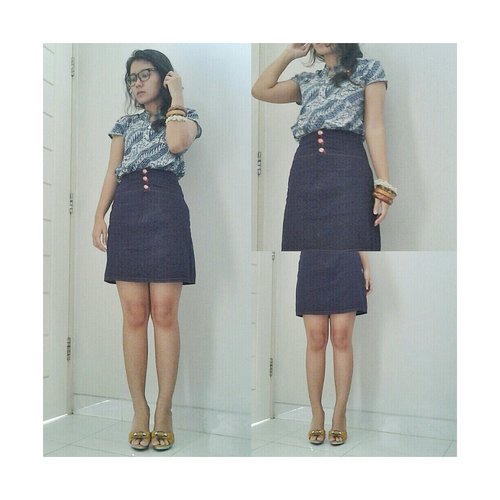 Simple outfit for friday working #clozetteid #mybatikstyle