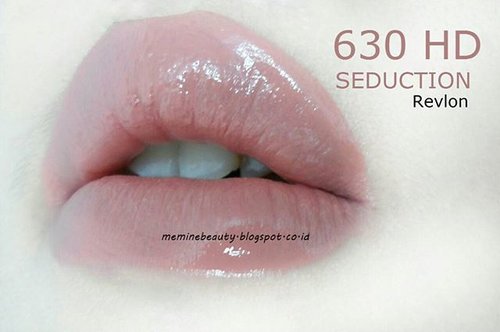 630 HD Seduction from @revlonid Ini jelas warnanya lebih Nude.Salah satu warna Nude favorit nih ❤#630HD #Seduction #swatch #swatches #lipswatch #RevlonId #Review #meminebeauty #ClozetteID
