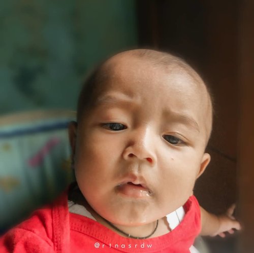 Dhavin mau selfie dulu ahhh✌_________________________#StoryOfBabyDhavinGhifari #BabyBoy #ClozetteID
