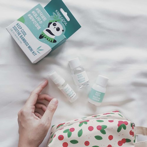 Good morning 🌞 Any plans for traveling soon? If so, you must stock yourself some travel-sized or mini size beauty products!
I've tried @keepcool_global @keepcool_official Soothe Bamboo Mini Kit. It consisted of 3 items, toner, serum, and lotion.

The key ingredients are Bamboo Water, Hyaluronic Acid, and Centella Asiatica. 
They're very lightweight and watery, so it doesn't take a long time for them to be perfectly absorbed by our skin.
I tried them when my skin is very dry due to the lack of treatment and weather, but unfortunately they doesn't give a long lasting hydration for very dry skin.

No fragrance, which is i love. This set is pretty good for people with sensitive skin. I also had some redness on my cheek before using it and it's gradually fading.

Get this set for only Rp180.000 on
https://hicharis.net/annisapertiwi/Ird

#keepcool #soothebamboominikit #Toner #serum #LOTION #CHARIS #hicharis @hicharis_official @charis_celeb
#vsco #clozetteid #skincarereview #koreanskincare #skincarekorea #kbeauty #kbeautyenthusiast #skincareenthusiast #beautyblogger #beautybloggerindonesia