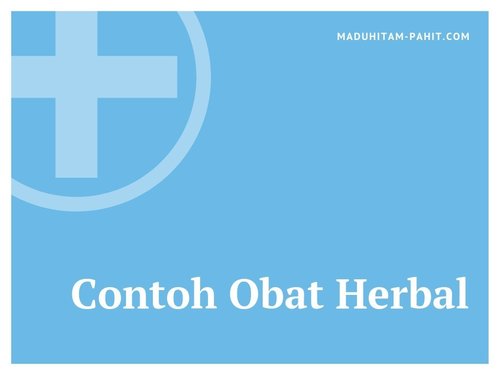Contoh Obat Herbal 